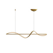 Elegant Whisper Linear Chandelier – Modern LED Lighting in Metal and Acrylic
