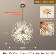 Elegant crystal LED chandelier – Stylish chrome finish with G9 lighting