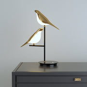 Elegant postmodern gold bird LED desk lamp - Perfect for stylish workspaces