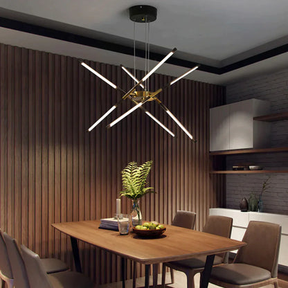 Chandelier Araignée Contemporain – Design Adjustable et Polyvalent avec 6 à 12 Lumières Éclairantes