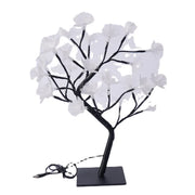 Table lamp in the shape of an enchanting fiber optic flower tree – Embrace a soft white glow for an elegant ambiance
