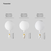 Dazzling Astronaut Moon LED Pendant Light – A One-of-a-Kind Space-Inspired Ceiling Light