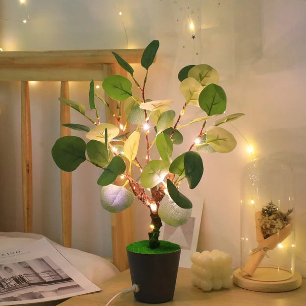 USB-powered LED Christmas branch floor lamp – Soft lighting ambiance for warm festive nights