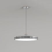Elegant dimmable LED suspension - Customizable cable length with metallic finish and stylish acrylic
