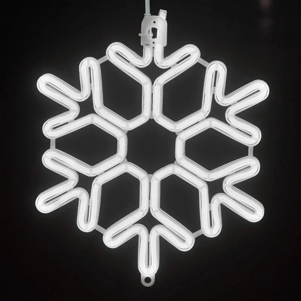 Waterproof LED Snowflake Star Garland – Perfect for Outdoor Holiday Decorations