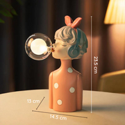 Elegant Artisan Sisters table lamp – A unique fusion of handmade wood and textile design