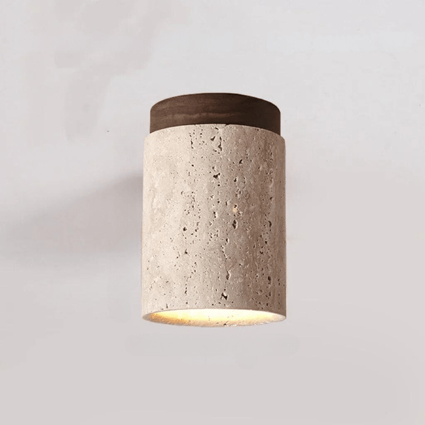 Elevate your space with the elegant Glow travertine ceiling lamp - Perfect for staircases and interiors