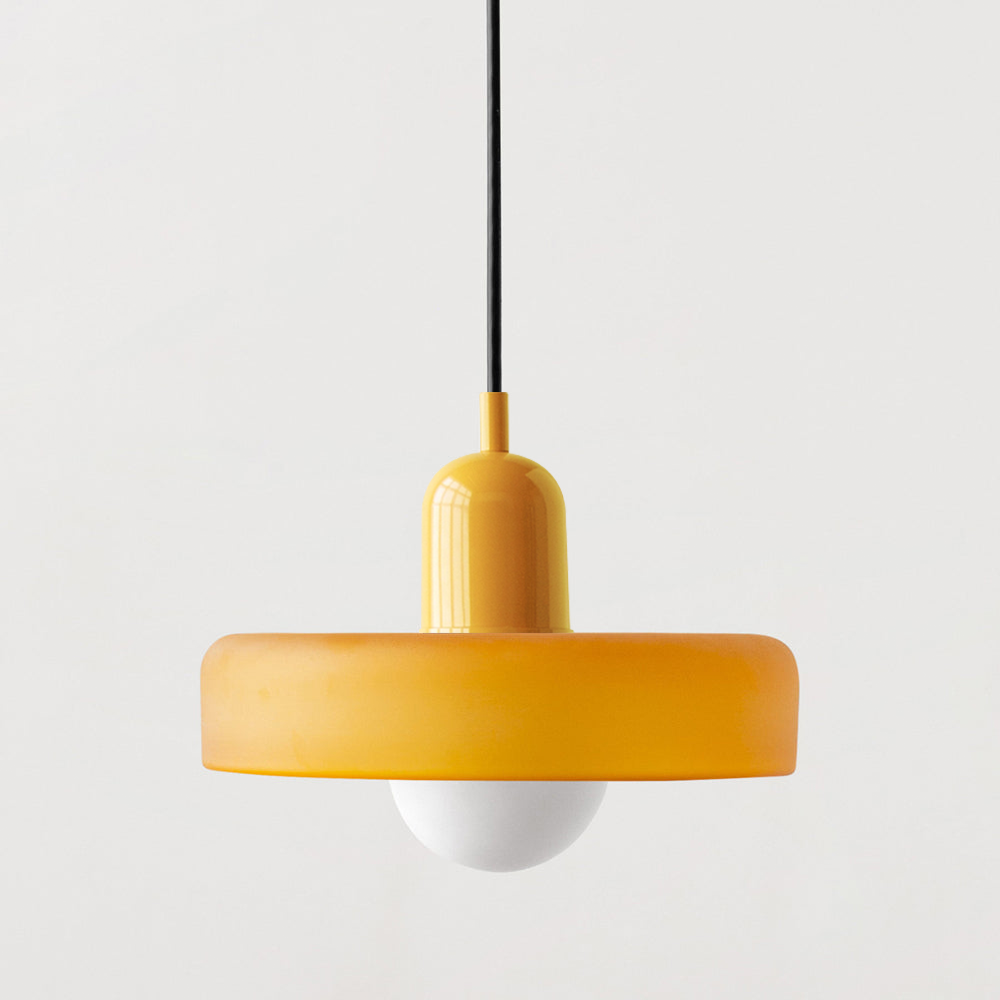 Suspension en verre Bauhaus élégante - Où la fonction moderne rencontre le minimalisme élégant