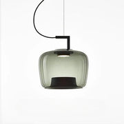 Modern Elegant LED Chandelier - Glass and Aluminum Design for Your Kitchen and Dining Room