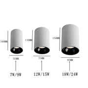 Elegant round COB LED ceiling light - Elevate your space with modern efficiency