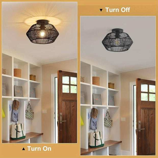 Charming Bohemian Pendant – Handcrafted Lighting for a Cozy and Eclectic Atmosphere