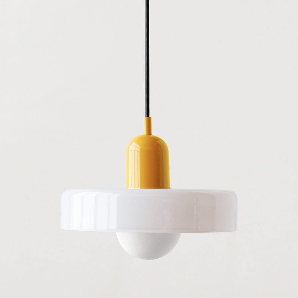Suspension en verre Bauhaus élégante - Où la fonction moderne rencontre le minimalisme élégant