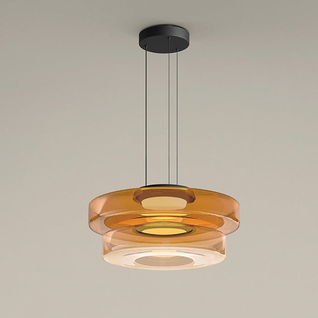 Superb glass pendant lamp in the shape of a moon – Chic and versatile indoor lighting