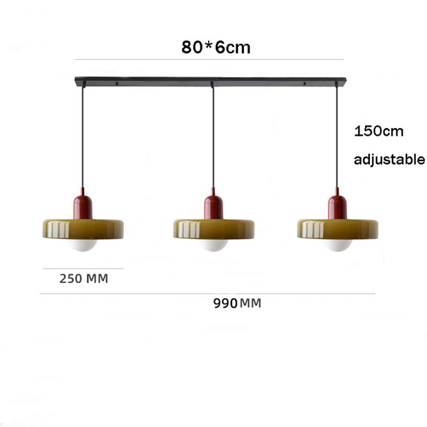 Elegant Bauhaus Pendant Light – Chic Glass Design to Enhance Your Living and Dining Spaces