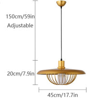 Scandinavian style wooden pendant – Chic industrial hanging lamp