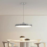 Elegant dimmable LED suspension - Customizable cable length with metallic finish and stylish acrylic