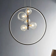 Suspension en verre industriel élégante – Élégance vintage en métal