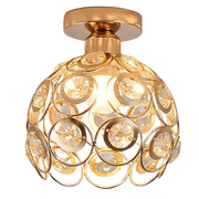 Luxurious gold hallway chandelier – elegant crystal and gold chandelier to enhance your decor