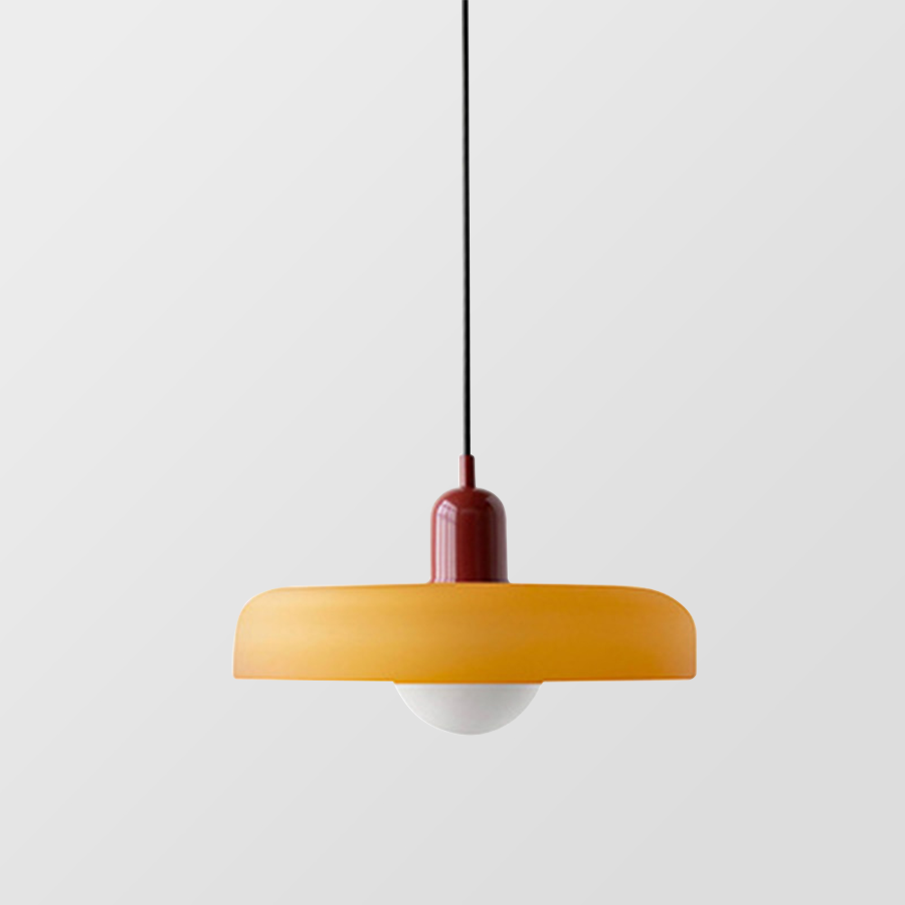 Suspension en verre Bauhaus élégante - Où la fonction moderne rencontre le minimalisme élégant