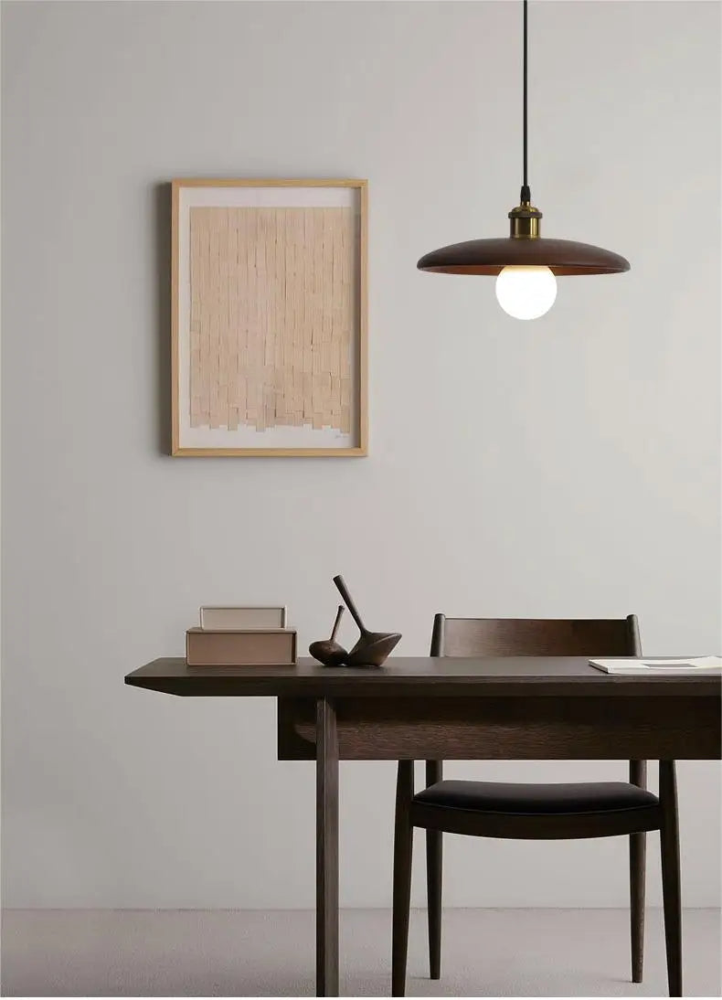 Lampe de plafond en bois faite à la main Dopwii – Une touche d'élégance moderne