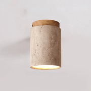 Elevate your space with the elegant Glow travertine ceiling lamp - Perfect for staircases and interiors