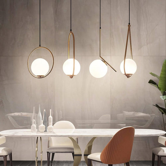 Suspension en Verre Sleek Harmony - Une Lampe Suspendue Chic et Élégante Parfaite pour des Espaces Sophistiqués