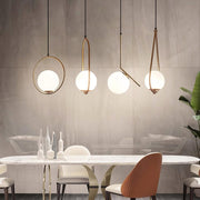 Sleek Harmony Glass Pendant - A Chic and Elegant Hanging Lamp Perfect for Sophisticated Spaces