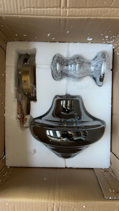 Suspension en verre et laiton élégant – Éclairage stylé pour votre salon et votre cuisine