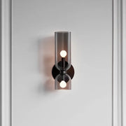 Elegant double-headed LED glass wall sconce - A chic touch with eco-friendly lighting