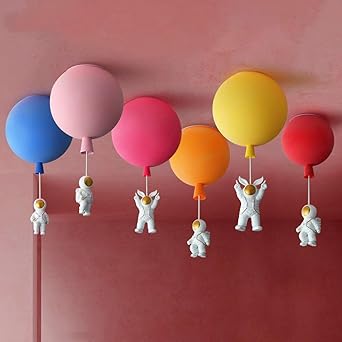 Prachtige LED Hanglamp Astronaut Maan – Een Unieke Plafondlamp Geïnspireerd door de Ruimte