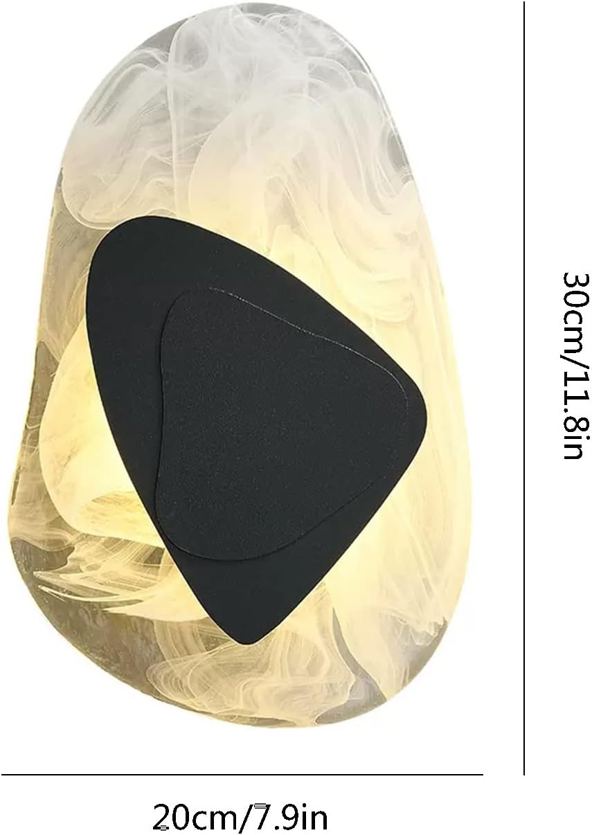 Applique murale LED en verre moderne et épurée - Style minimaliste chic parfait pour les espaces contemporains