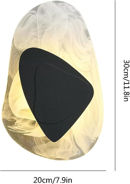 Applique murale LED en verre moderne et épurée - Style minimaliste chic parfait pour les espaces contemporains