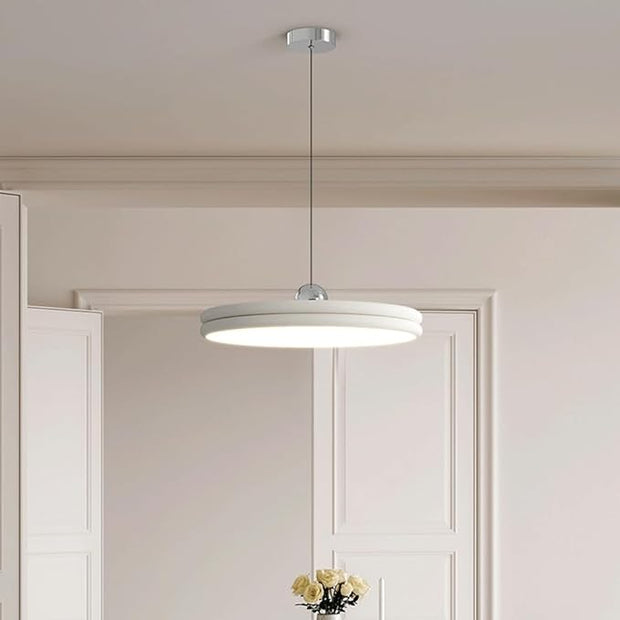 Elegant dimmable LED suspension - Customizable cable length with metallic finish and stylish acrylic