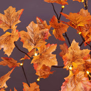 Enchanting LED Maple Tree Decor - Embrace Autumn with a Soft Warm Light