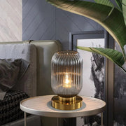 Elegant Nordic glass table lamp – Illuminate your space with modern elegance and a soft LED glow