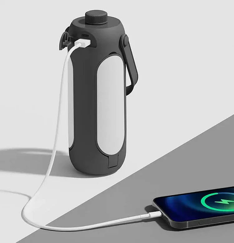 Mångsidig hopfällbar campinglampa – Uppladdningsbar via USB med 3 fantastiska färger och en batteritid på 180 timmar