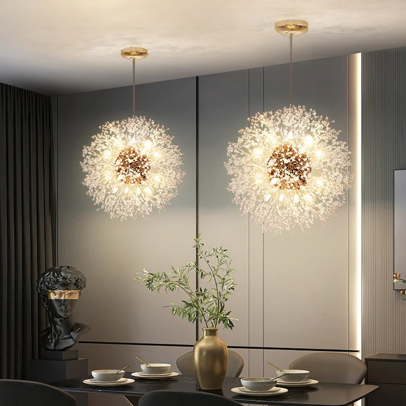 Chandelier LED en cristal élégant – Fini chrome stylé avec éclairage G9