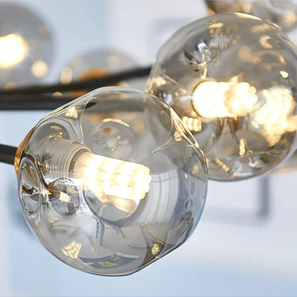 Superb LED Blown Glass Chandelier – Contemporary Elegance for Your Living Room and Bedroom