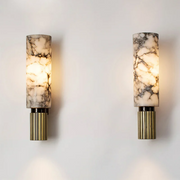 Elegant Wall Sconce in Marble and Copper LED – Illuminate Your Modern Space with Style!