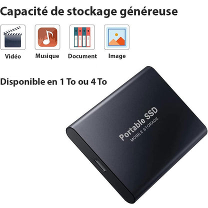 Ultra-fast external SSD drive – Elegant design with generous storage space