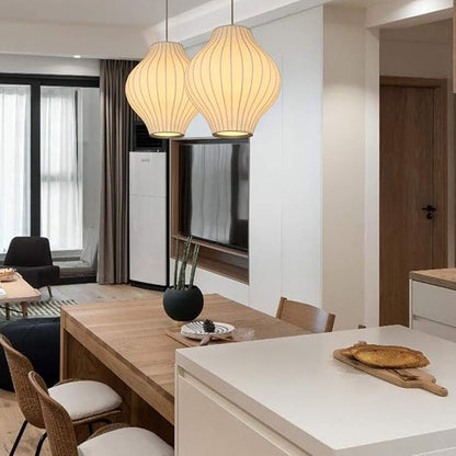 Elegant nordisk hängande lampa i trä och stål - Höj dina interiörer med modern elegans