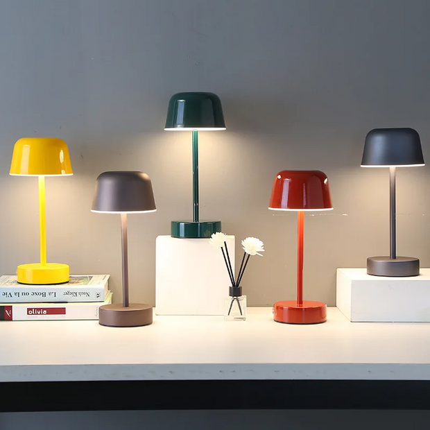Elevate your space with the Prisma Pulse Flare table lamp - A stylish rechargeable lamp with customizable brightness