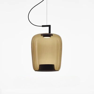 Modern Elegant LED Chandelier - Glass and Aluminum Design for Your Kitchen and Dining Room