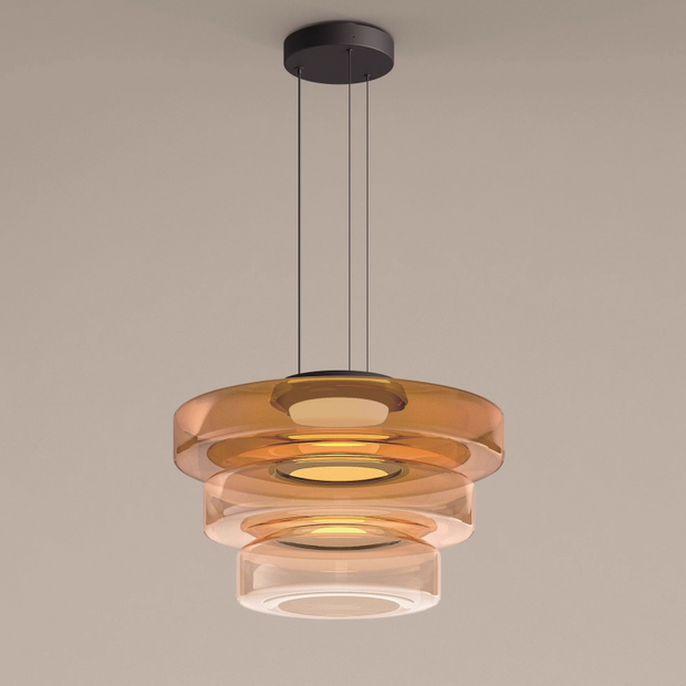 Superb glass pendant lamp in the shape of a moon – Chic and versatile indoor lighting