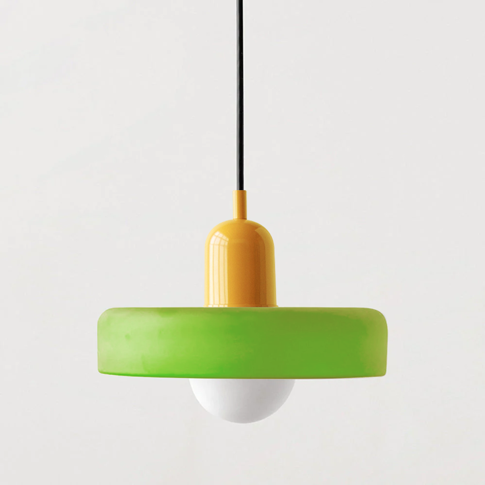 Suspension en verre Bauhaus élégante - Où la fonction moderne rencontre le minimalisme élégant