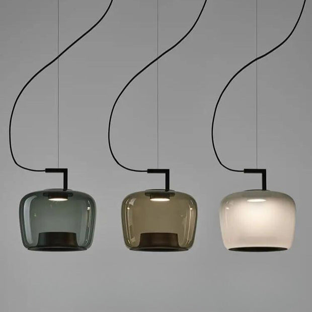 Modern Elegant LED Chandelier - Glass and Aluminum Design for Your Kitchen and Dining Room