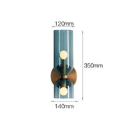 Elegant double-headed LED glass wall sconce - A chic touch with eco-friendly lighting