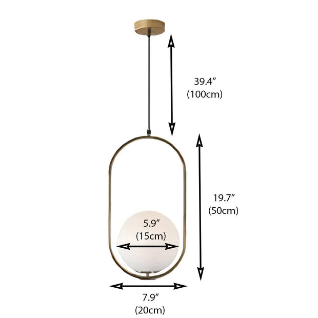 Elegant and Chic Pendant – Contemporary Metal Design with a Dazzling Glass Case