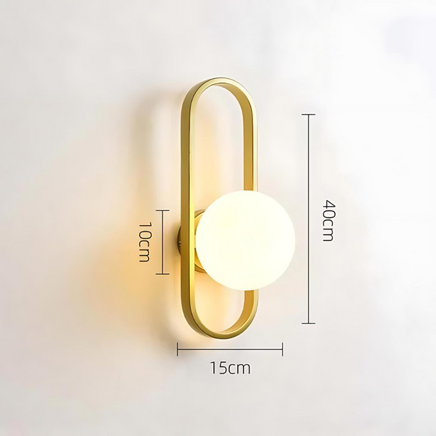 Camille Wall Sconce – Elegant Satin Glass LED Light Fixture, Perfect for Contemporary Spaces