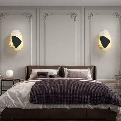 Applique murale LED en verre moderne et épurée - Style minimaliste chic parfait pour les espaces contemporains